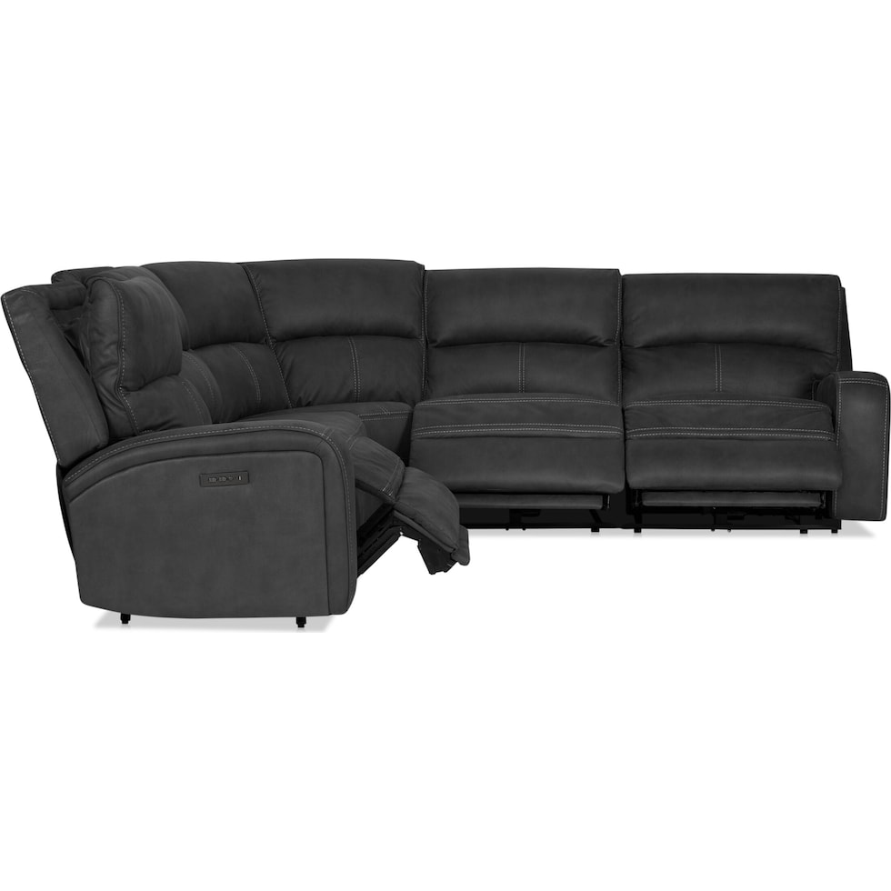 burke gray sectional   