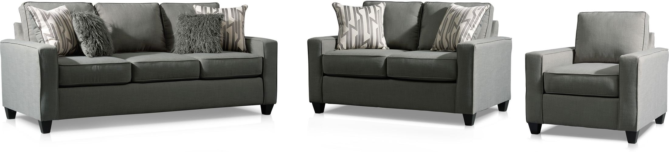 Burton Sofa Loveseat and Chair Value City Furniture