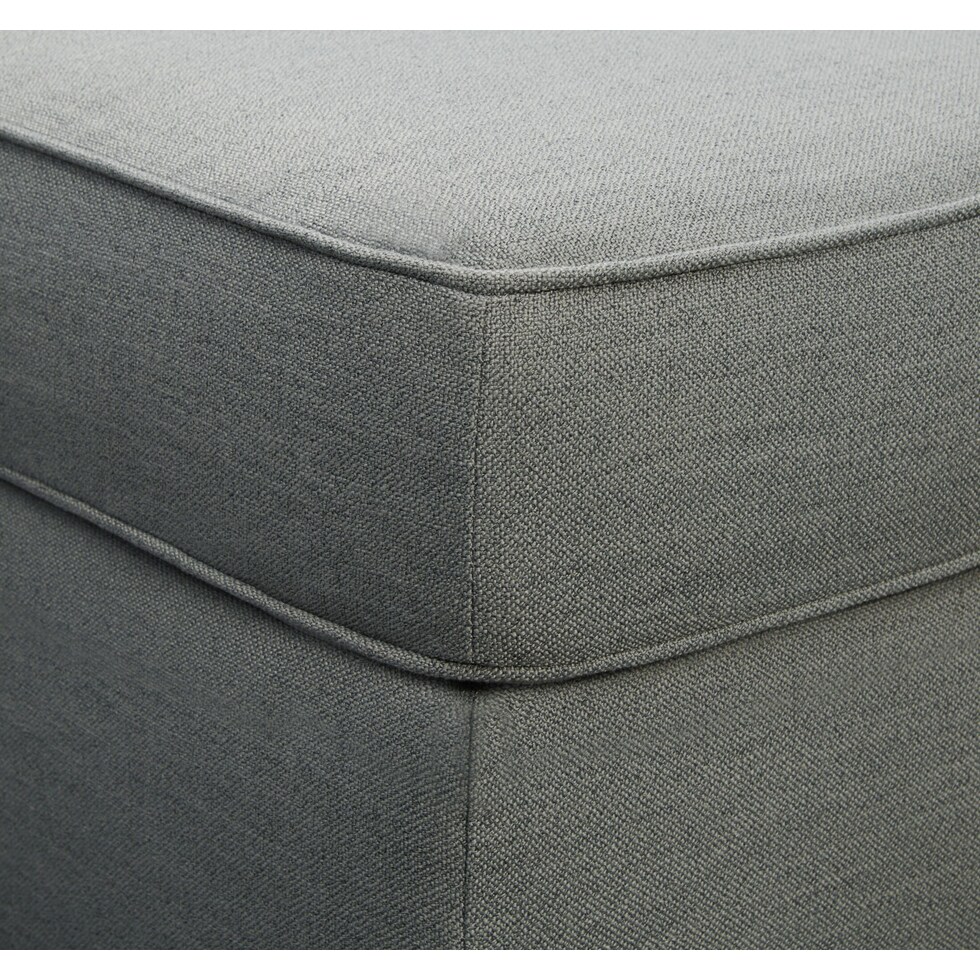burton gray ottoman   