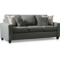 burton gray queen sleeper sofa   