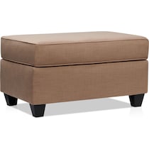 burton light brown ottoman   