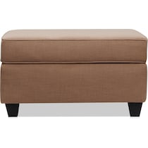 burton light brown ottoman   