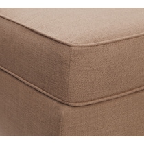 burton light brown ottoman   