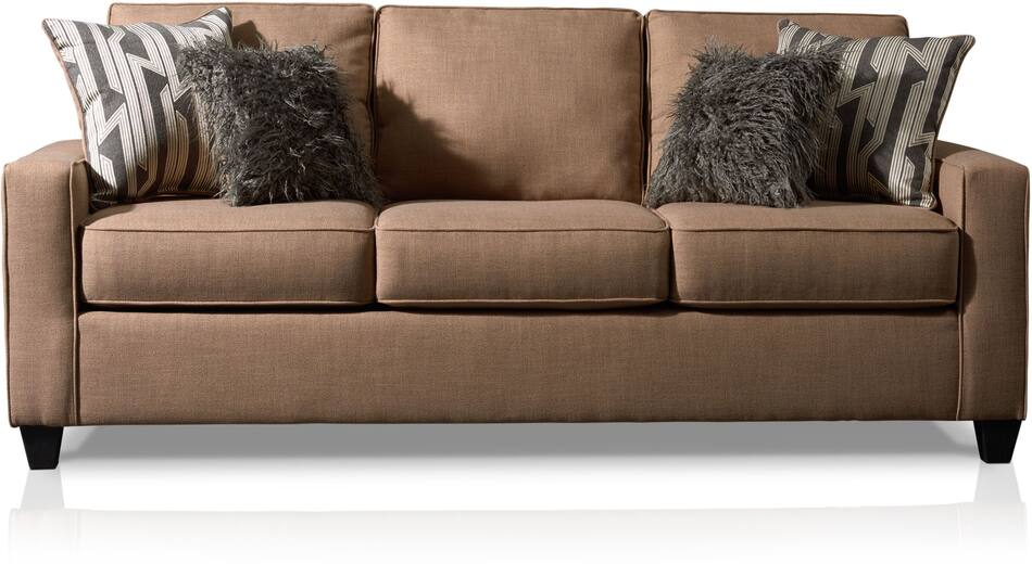 Burton Sofa Taupe Value City Furniture
