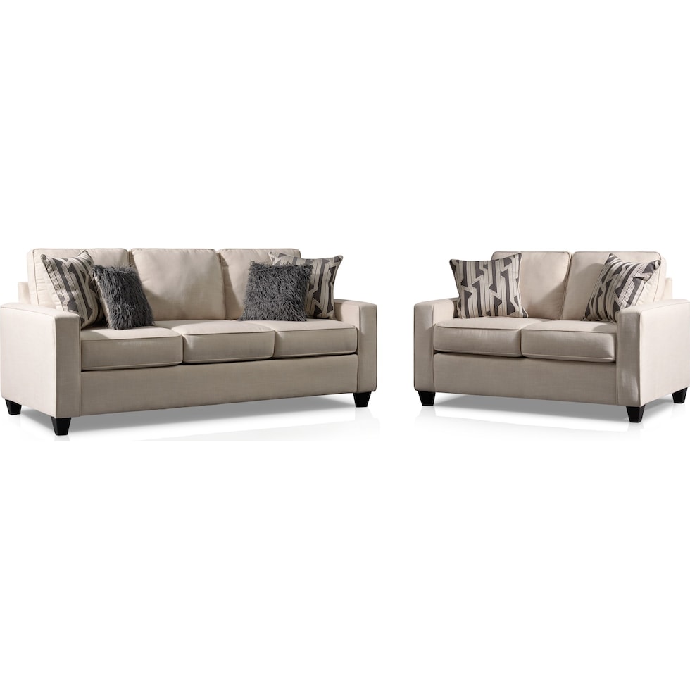 burton white  pc sleeper living room   