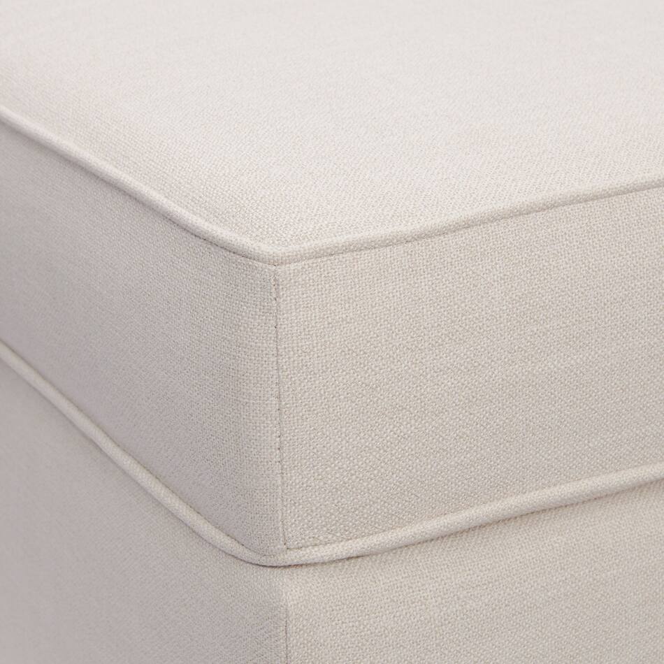 Burton Ottoman Ivory Value City Furniture
