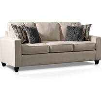 burton white queen sleeper sofa   