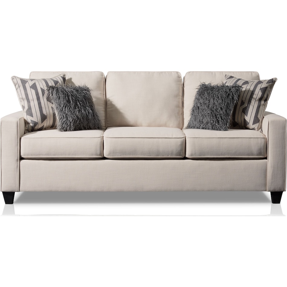 burton white sofa   