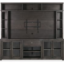 butler entertainment dark brown entertainment wall unit   