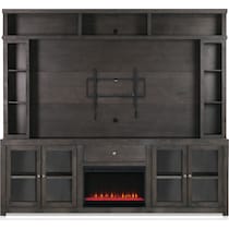 butler entertainment dark brown entertainment wall unit   