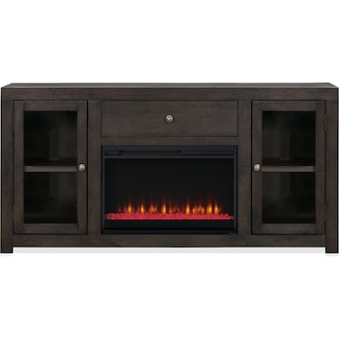 Butler 65" Contemporary Fireplace TV Stand - Brown