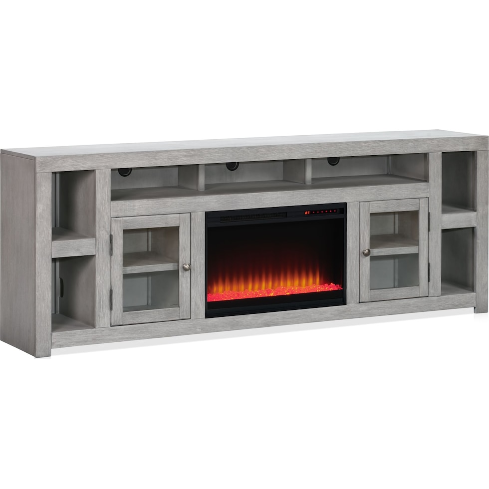 butler entertainment gray tv stand   