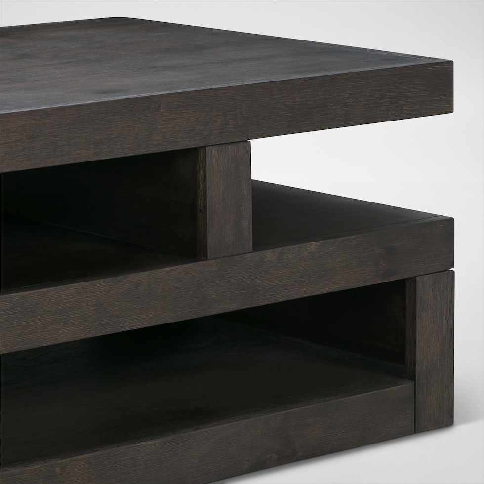 butler dark brown coffee table   