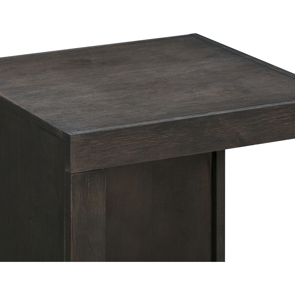 butler dark brown end table   