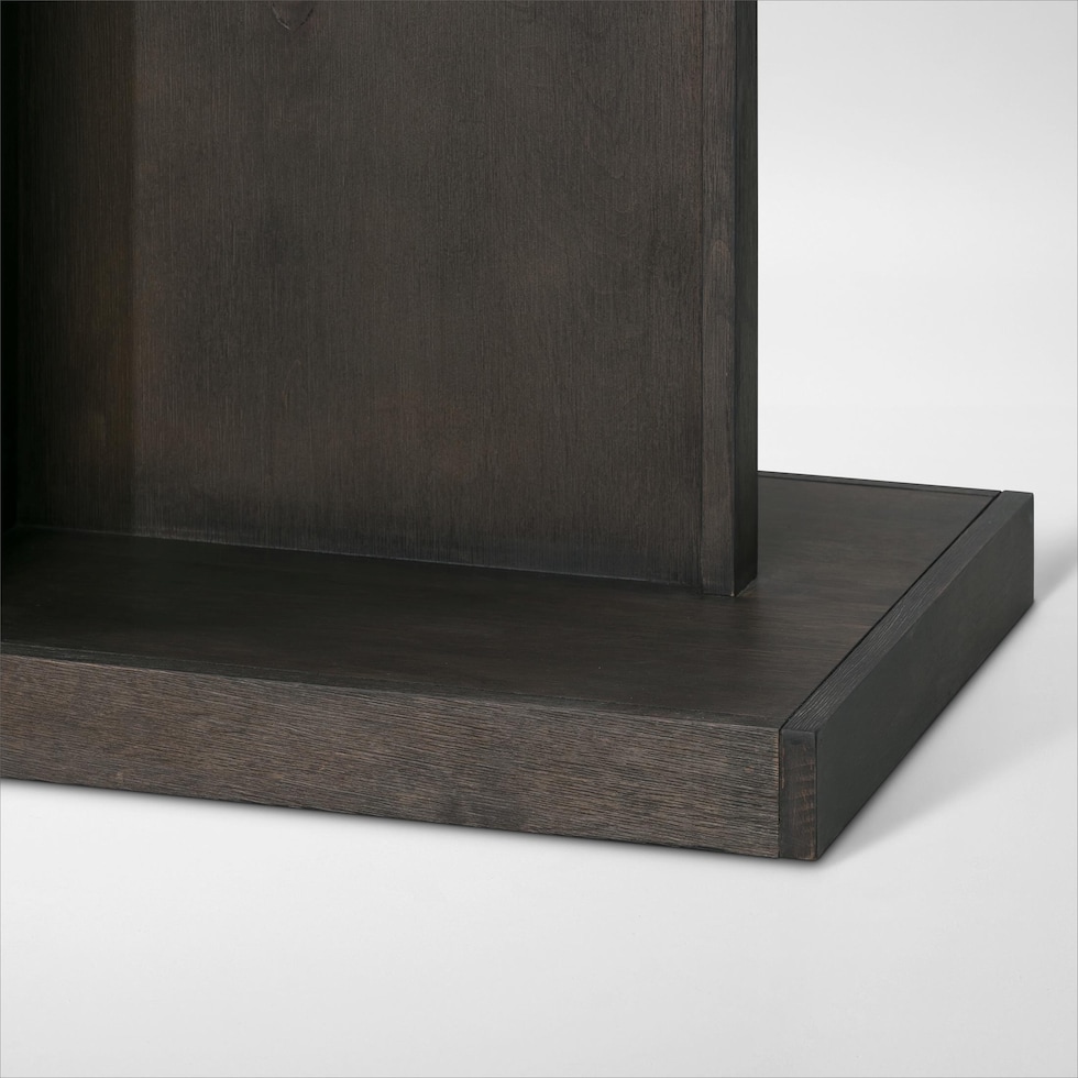butler dark brown end table   