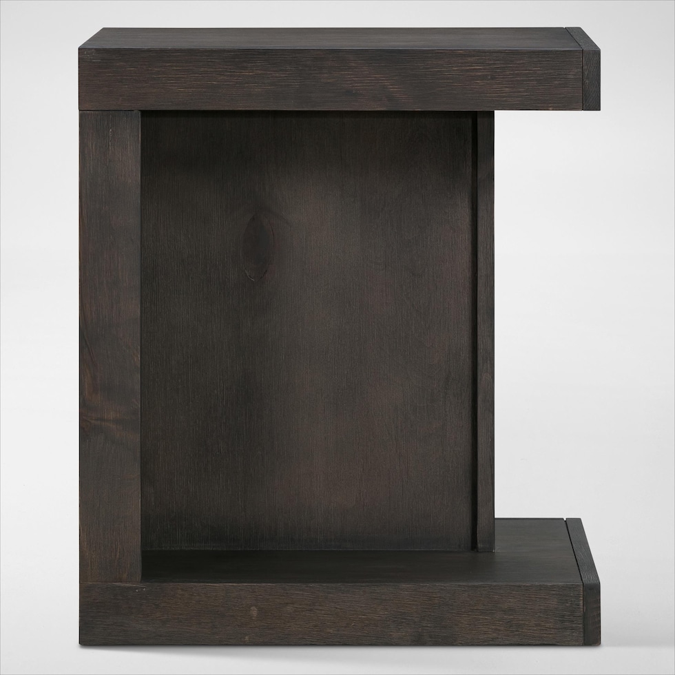 butler dark brown end table   