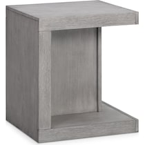 butler gray end table   