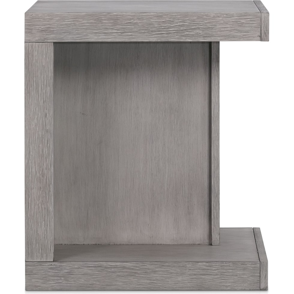 butler gray end table   