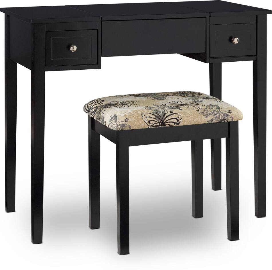 Butterfly Vanity Desk and Stool  Value City Furniture