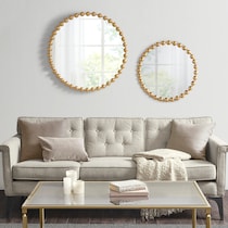 button gold mirror   