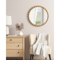 button gold mirror   