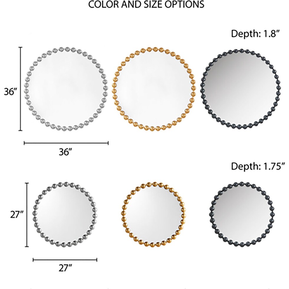 button gold mirror   