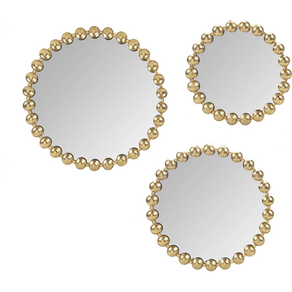 button gold mirror   