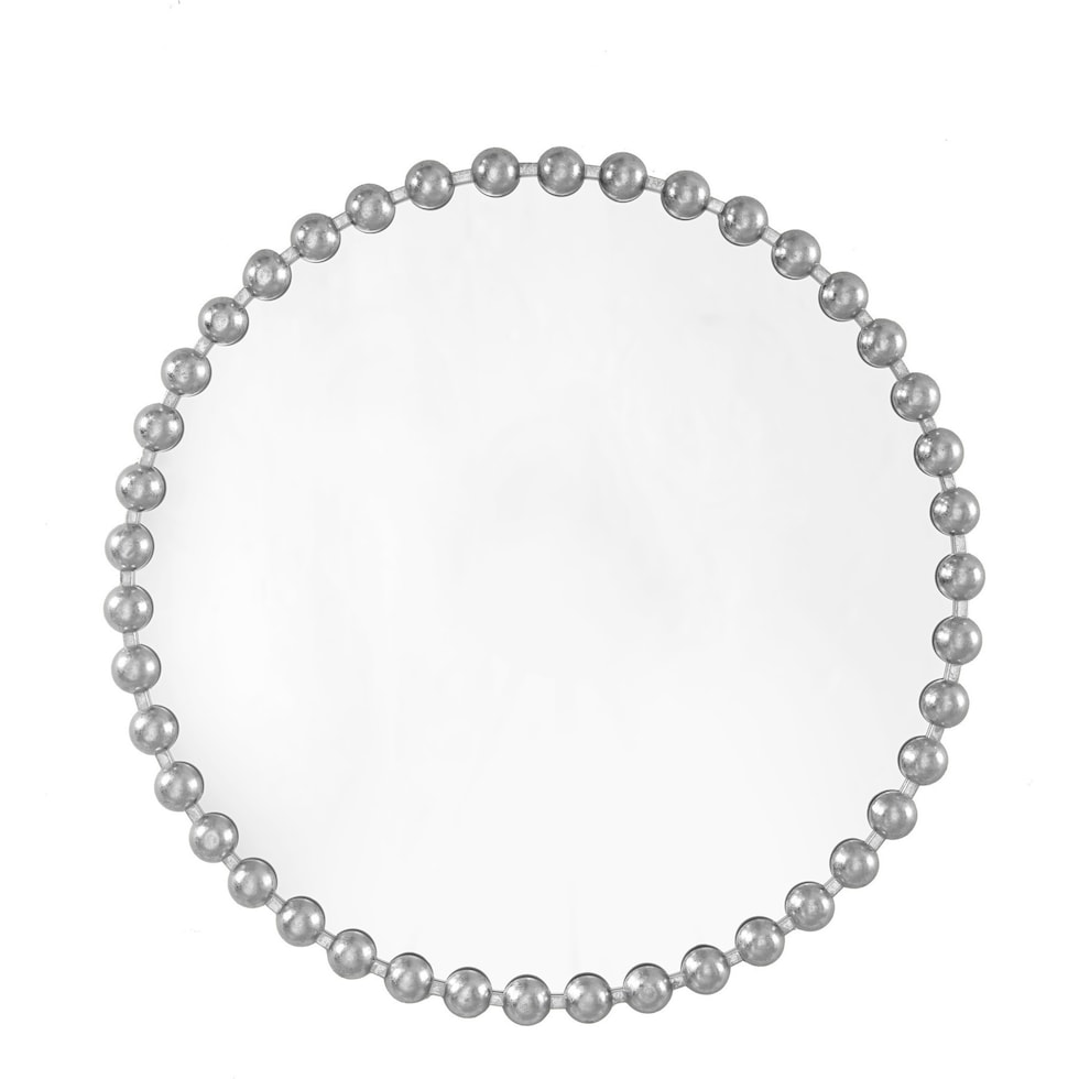 button silver mirror   