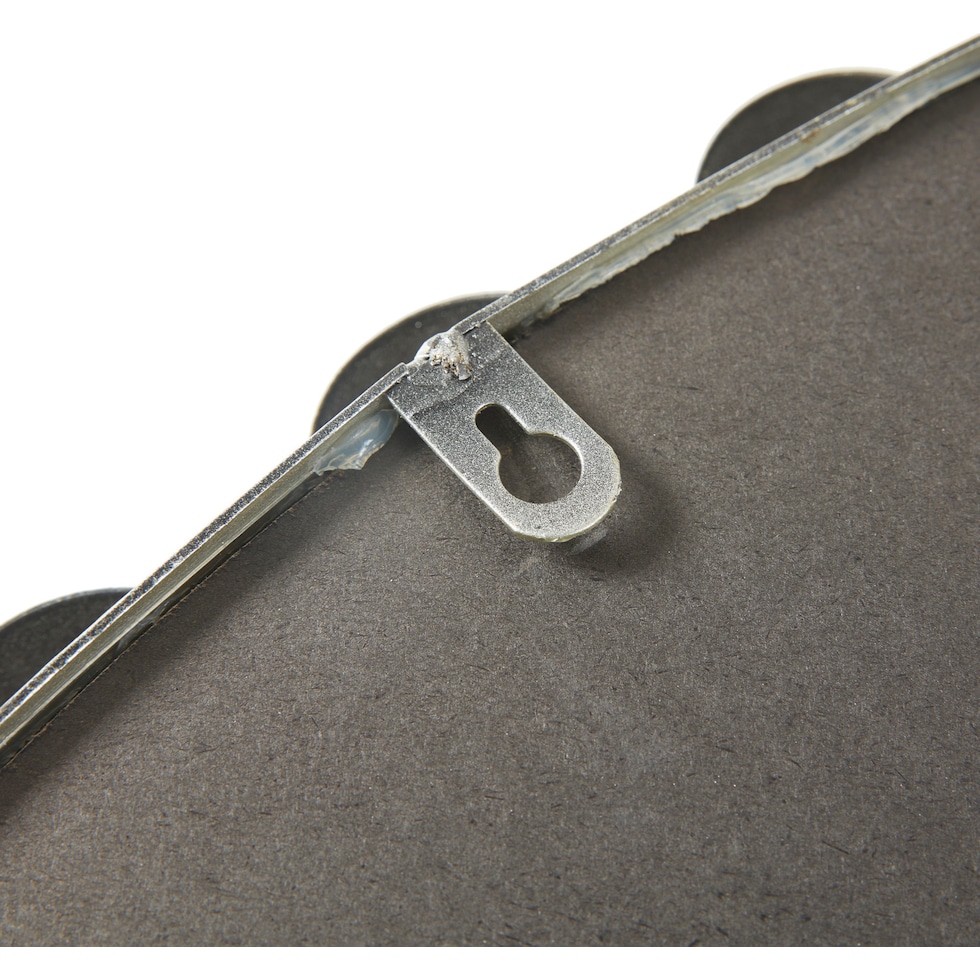 button silver mirror   