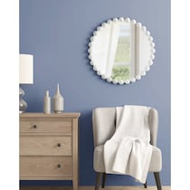 button white mirror   