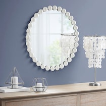 button white mirror   