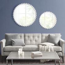 button white mirror   