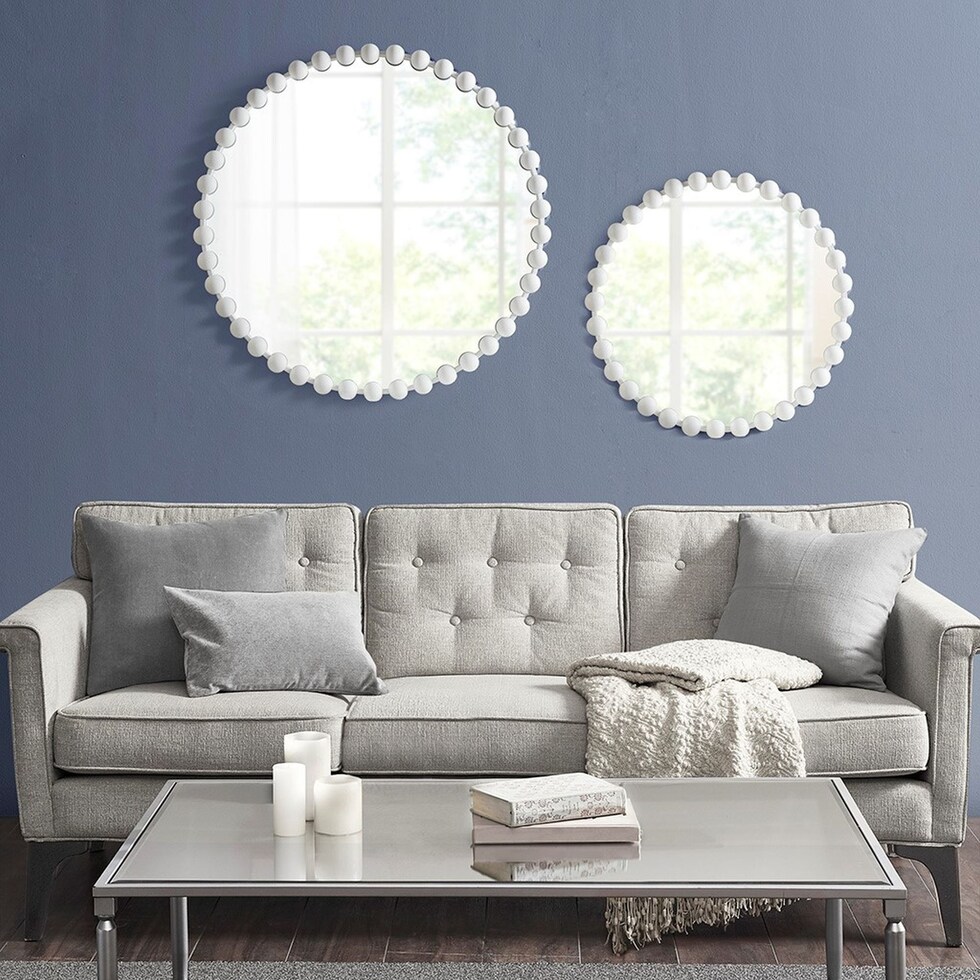 button white mirror   