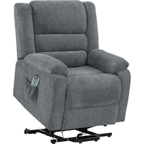 buxton gray recliner   