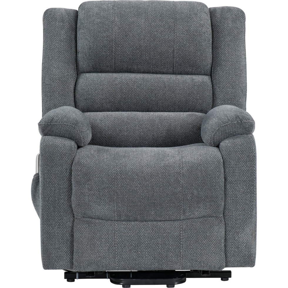 buxton gray recliner   