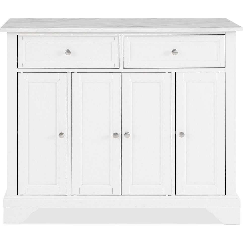 byrde white kitchen island   