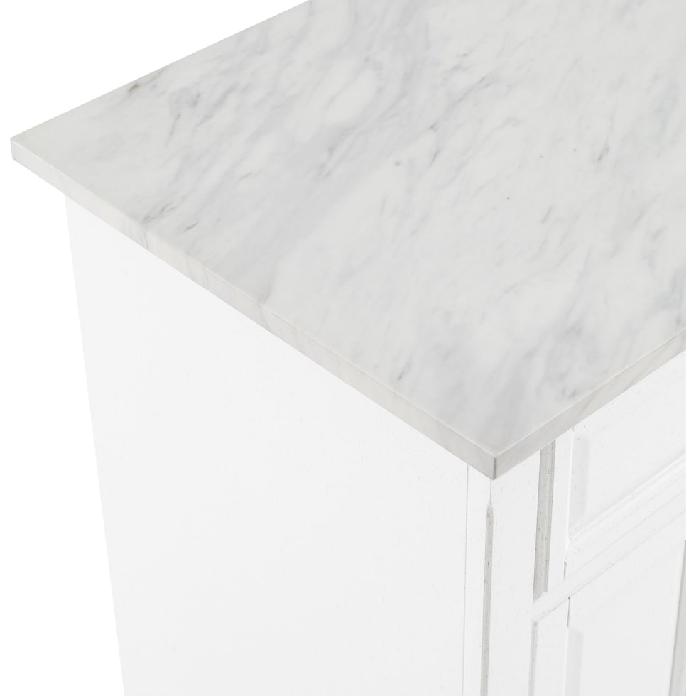 byrde white kitchen island   