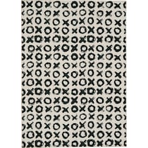 byron black area rug  x    