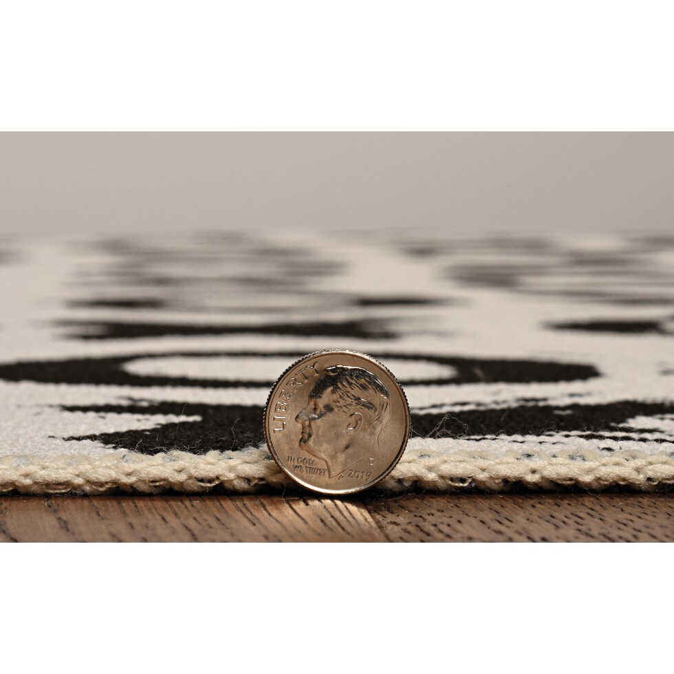 byron black area rug  x    