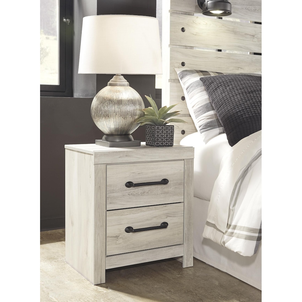 cabin white nightstand   