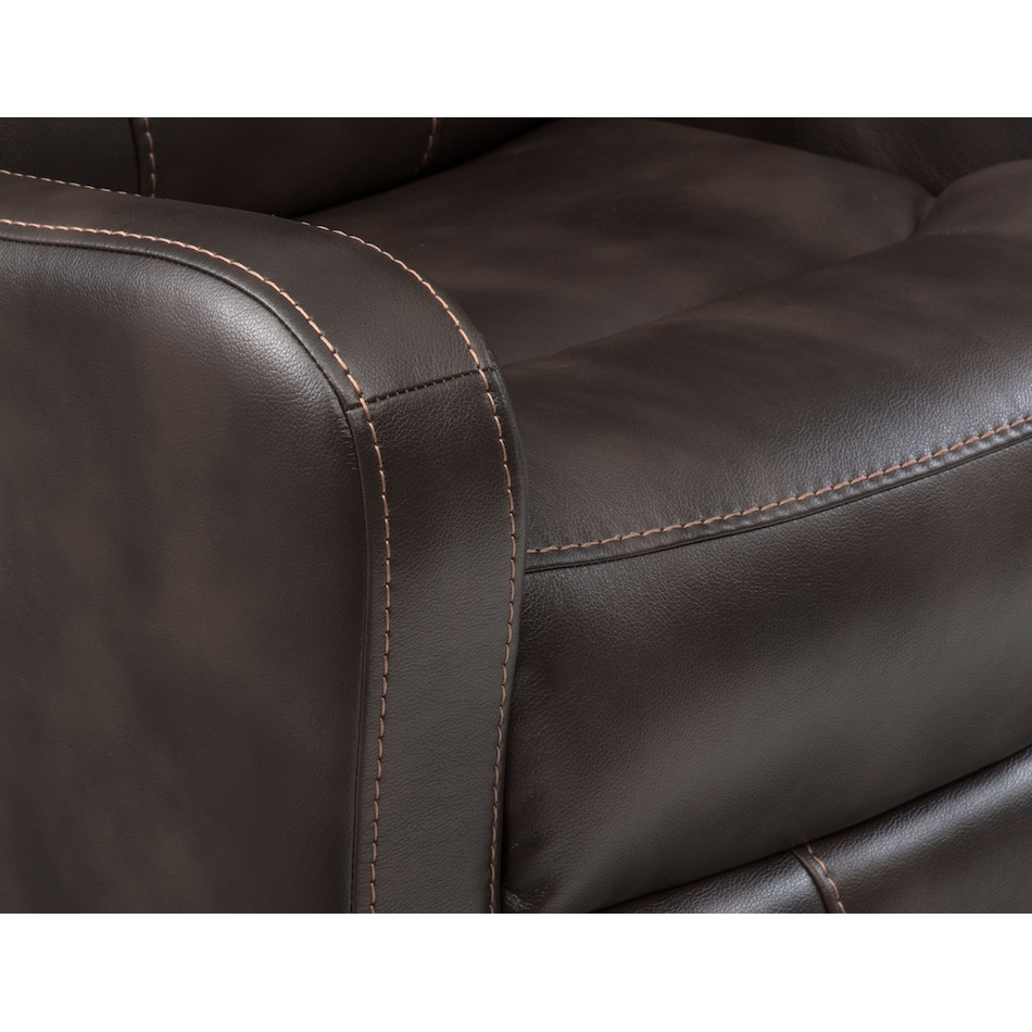 cabo dark brown glider recliner   