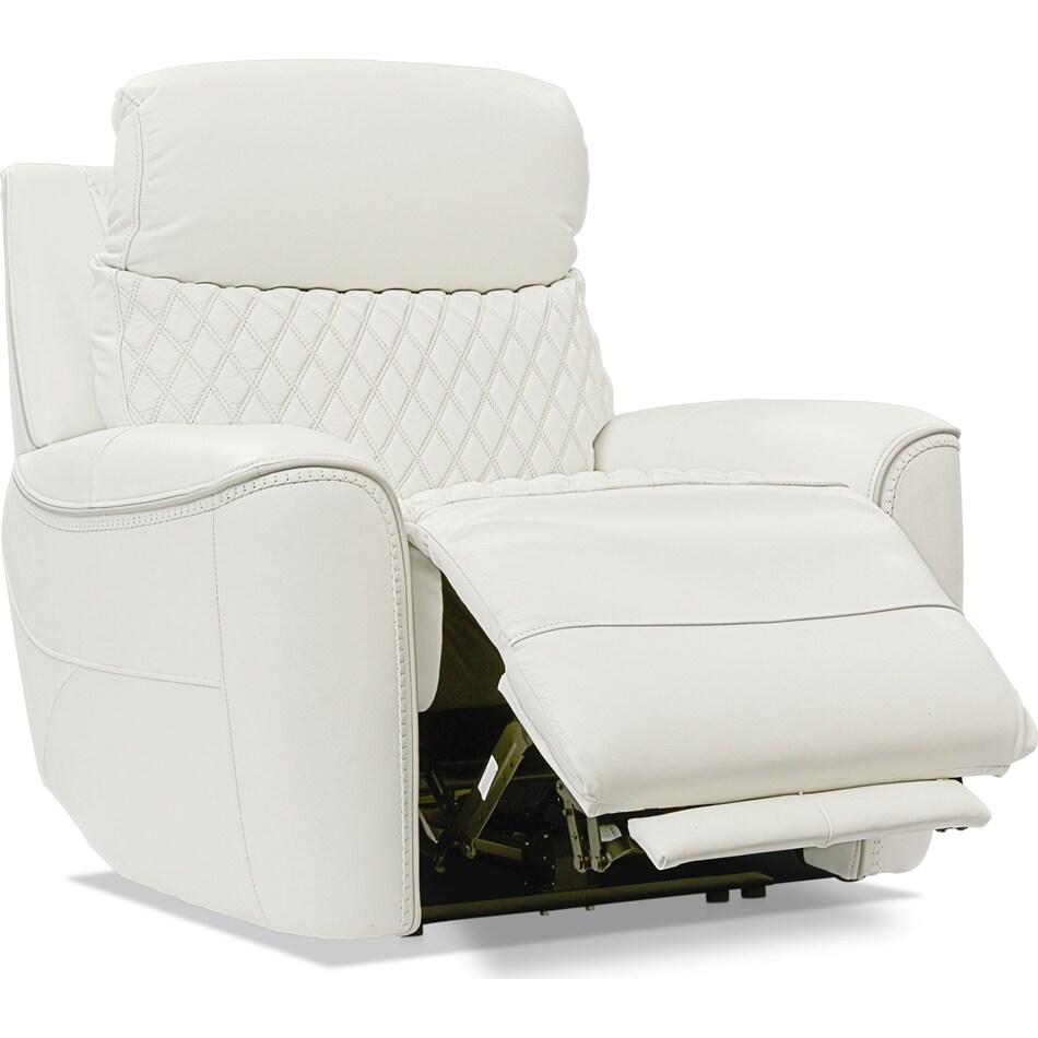 cabrera white power recliner   