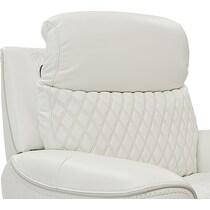 cabrera white power recliner   