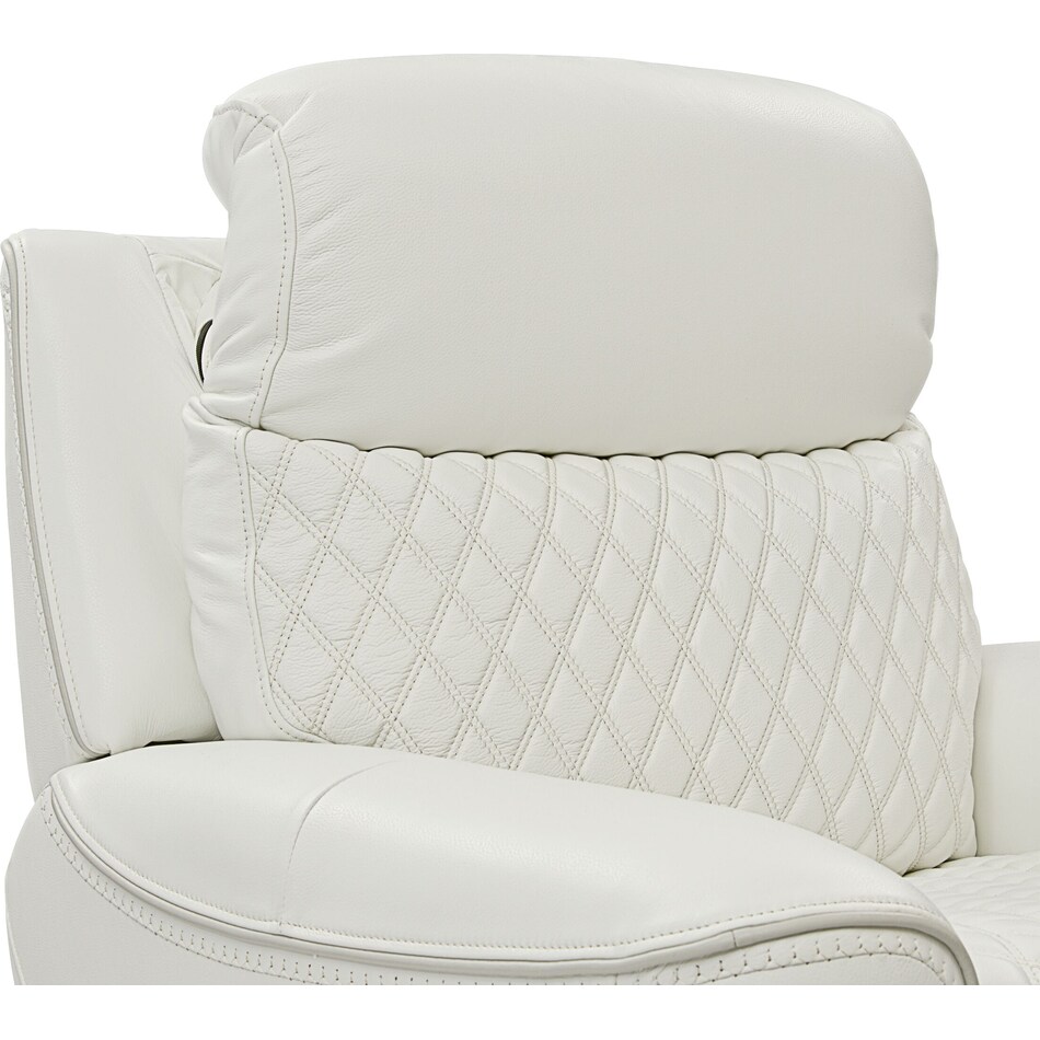 cabrera white power recliner   