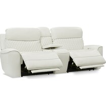 cabrera white power reclining loveseat   