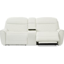 cabrera white power reclining loveseat   