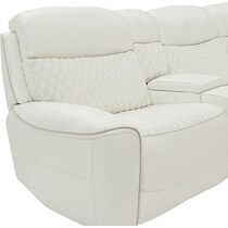 cabrera white power reclining sectional   
