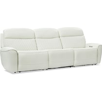 cabrera white power reclining sofa   