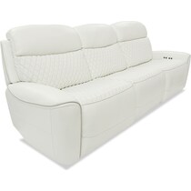 cabrera white power reclining sofa   