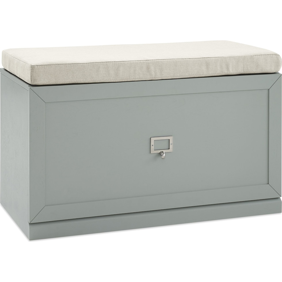 caddie gray entryway bench   